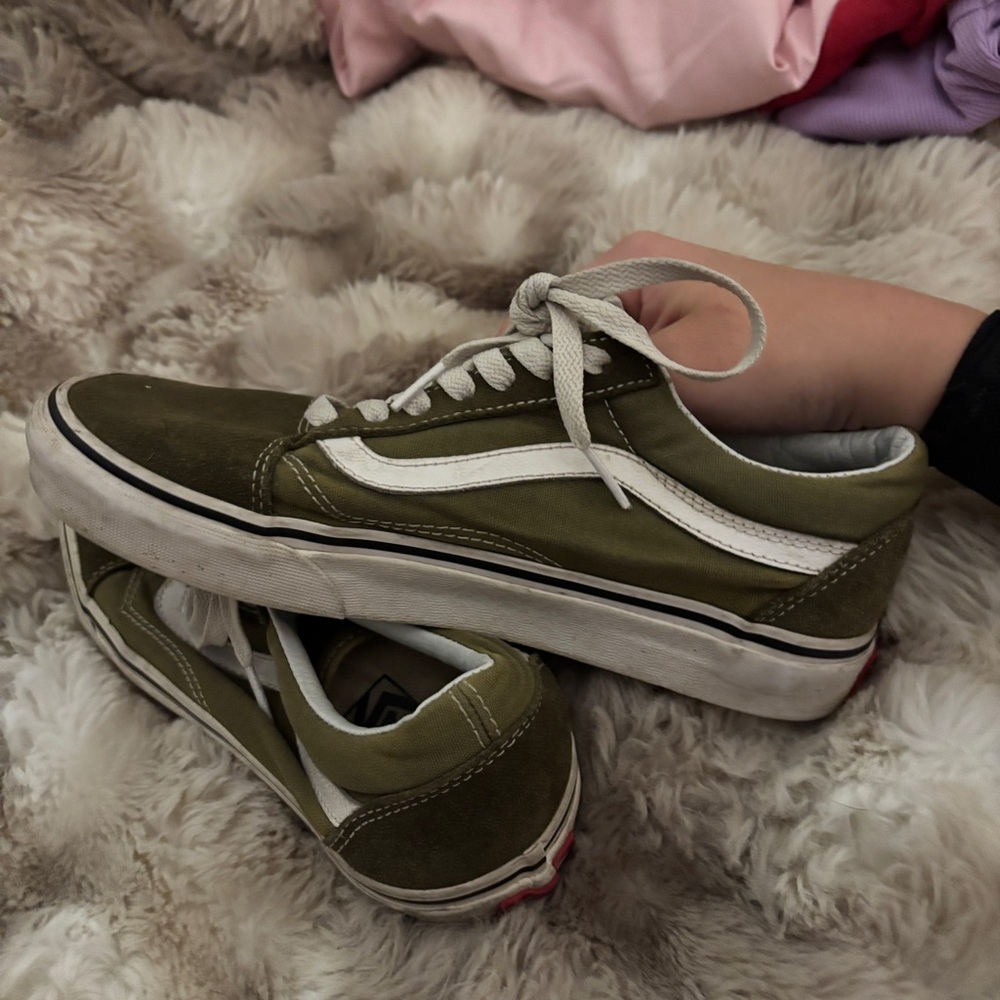 Vans Old Skool Olive Skate Shoes